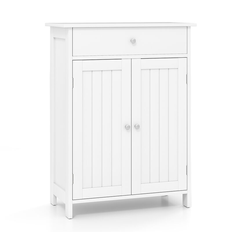 Bathroom Storage Cabinet with 2 Doors &ndash; Freestanding Floor Organizer