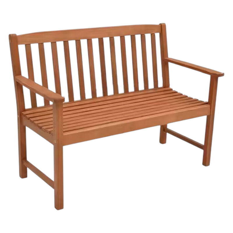 Solid Wood Outdoor Patio Garden Bench with 800 lbs Weight Capacity