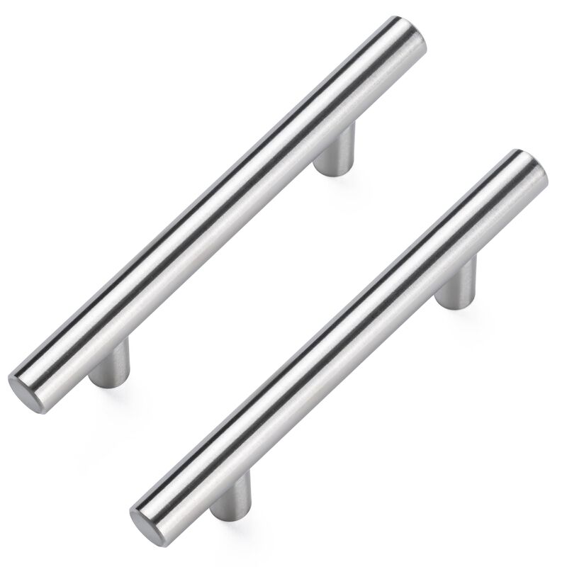 Aegero 25 Pack 5'' Cabinet Pulls Brushed Nickel Stainless Stainless Steel Kitchen Drawer Pulls Cabinets Handles, 3 Inch Hole Cen