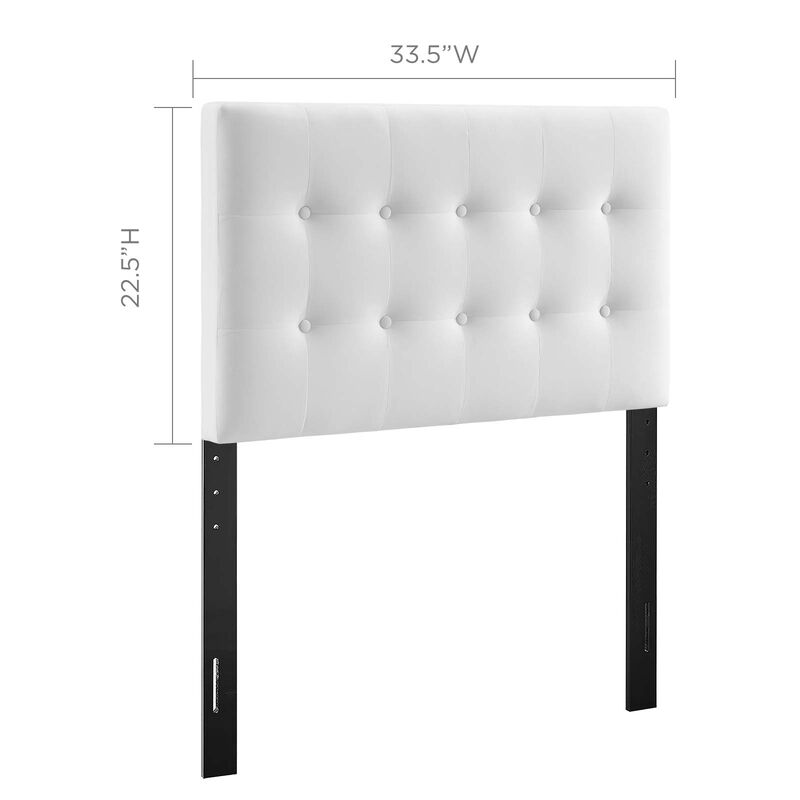 Modway - Emily Twin Biscuit Tufted Performance Velvet Headboard