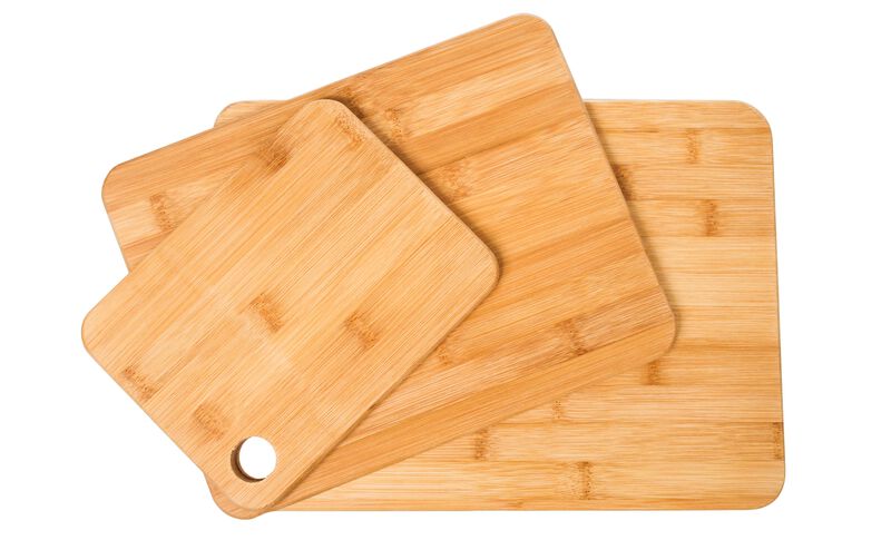 Bamboo Cutting Boards - Set of 3 Durable Chopping Boards image number 1