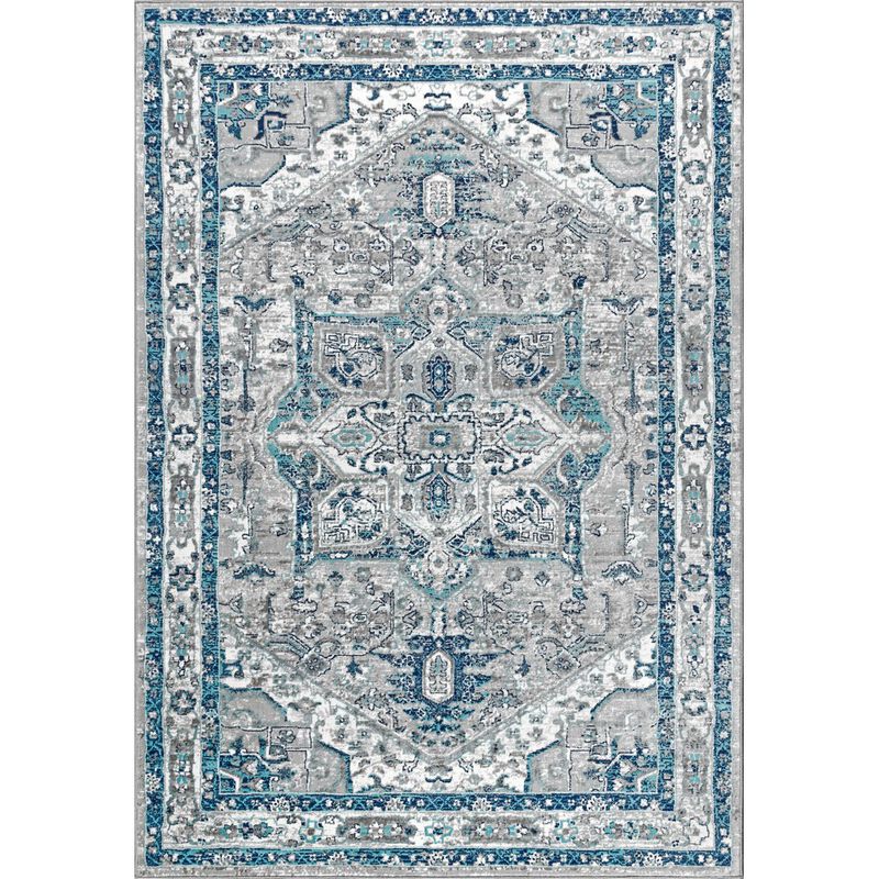 Modern Vintage Medallion Indoor Area Rug