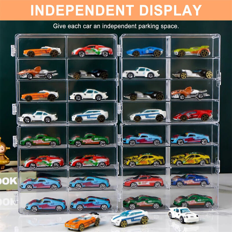 8-Slot Acrylic Organizer &ndash; Transparent Display Rack Storage Box for Small Items
