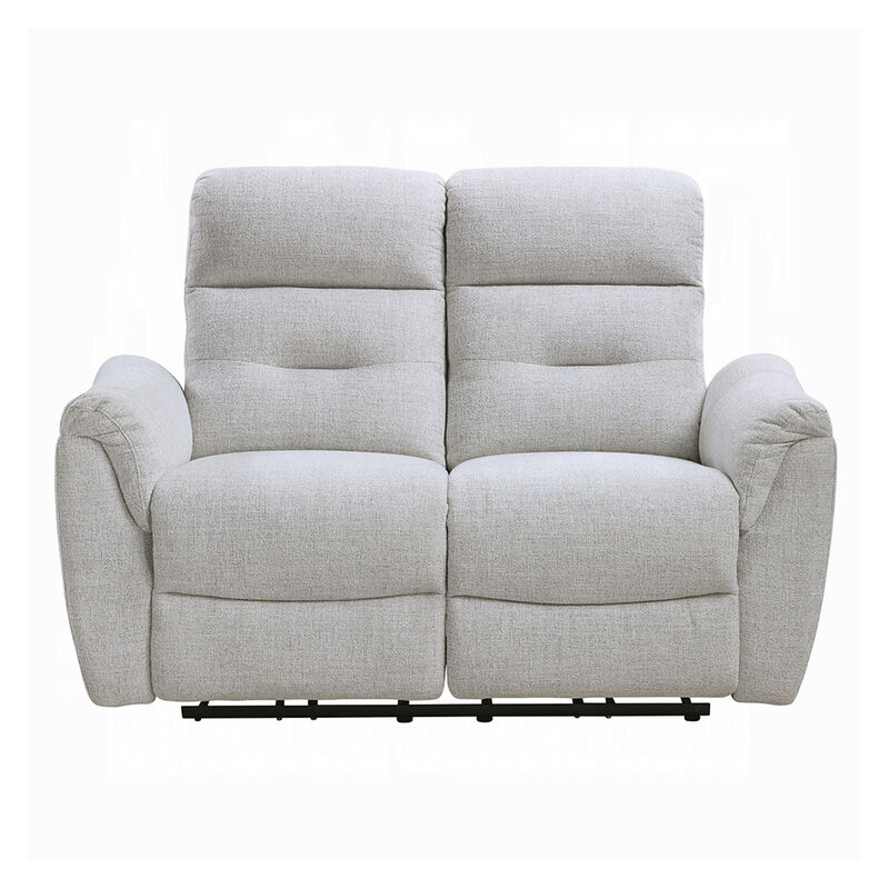 Tres Power Motion Recliner Loveseat with USB Port, Foam Fill Gray Chenille image number 2