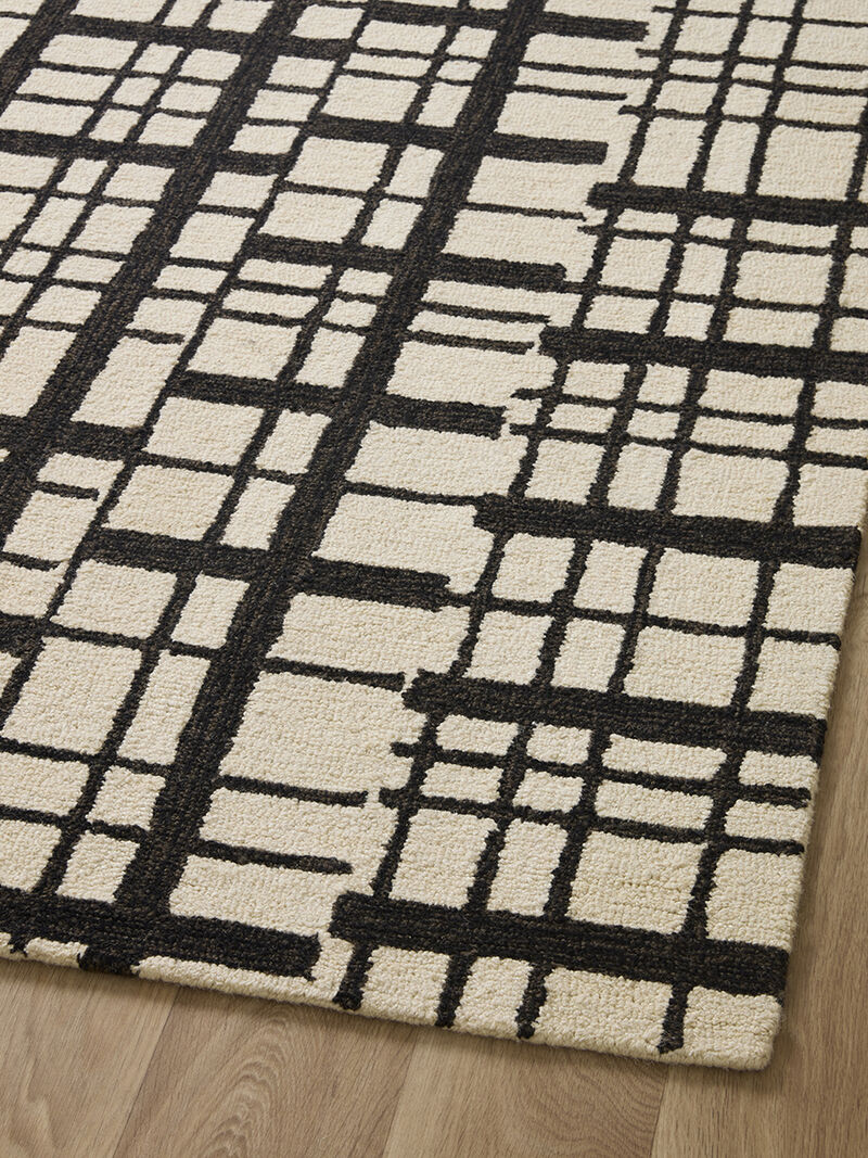 Polly POL02 Black/Ivory 8'6" x 11'6" Rug