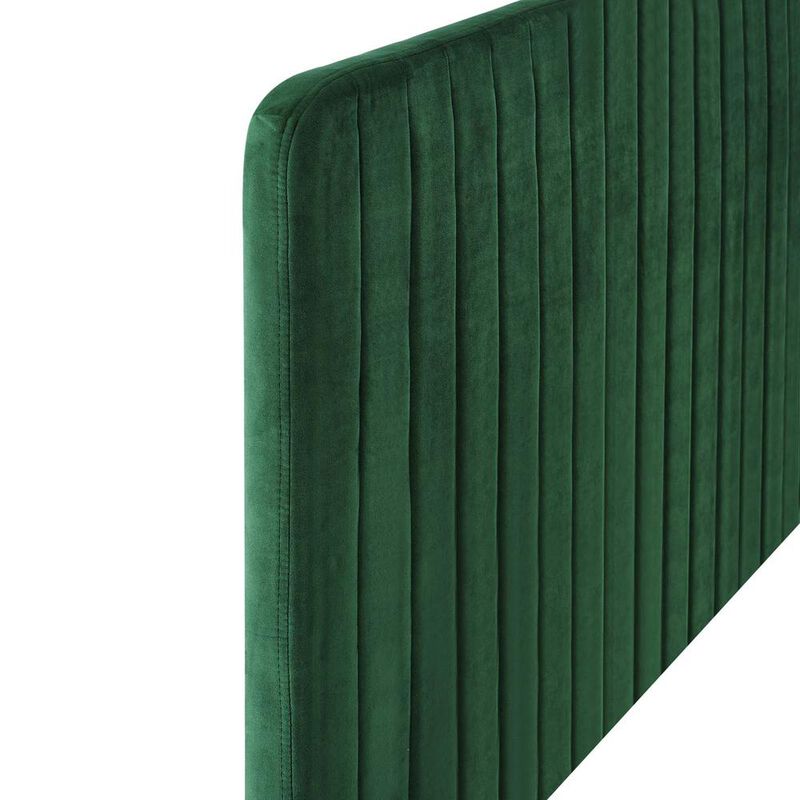 Milenna Channel Tufted Performance Velvet King/California King Headboard image number 3