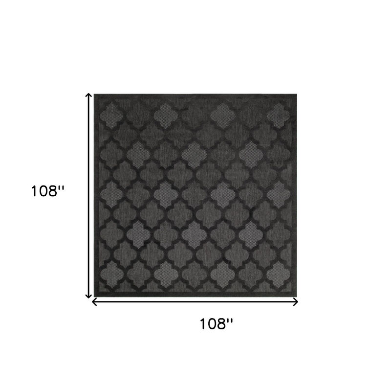 HomeRoots Square Trellis Indoor Outdoor Area Rug image number 3