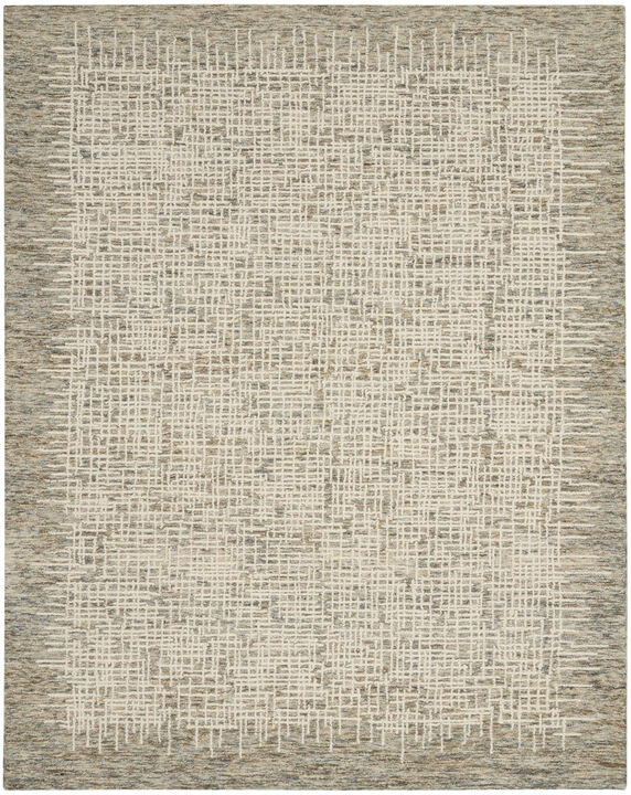 HomeRoots Wool Abstract Area Rug