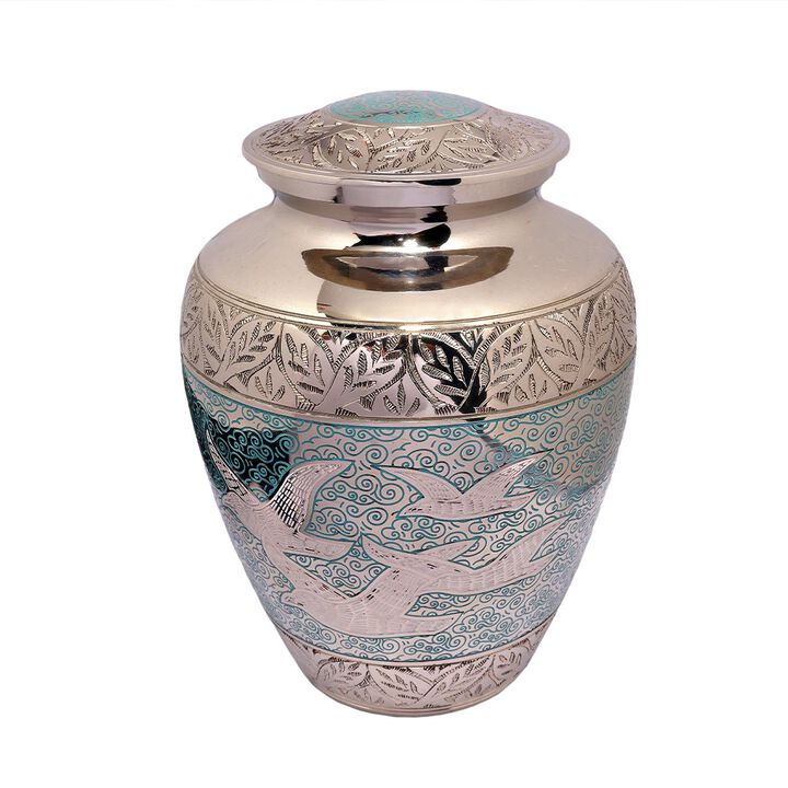Memorial URN with bird design
