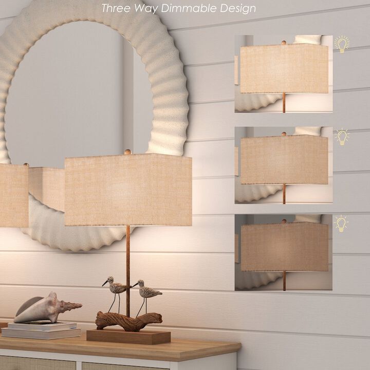 Lux Lighting Piper 28 Coastal table Lamp, (Set of 2)