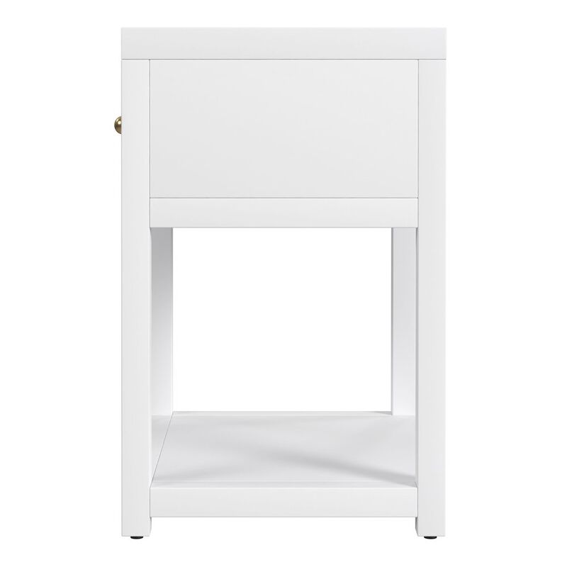 Butler Specialty 21 in. W Rectangular Wood 1 Drawer Small Nightstand with Lower Open Shelf image number 1