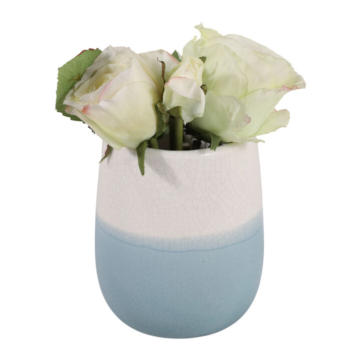 2-Tone Pencil Cup White/Blue