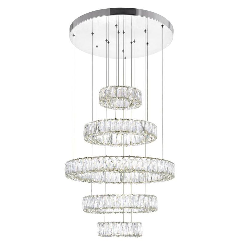 CWI Lighting Madeline LED Chandelier With Chrome Finish