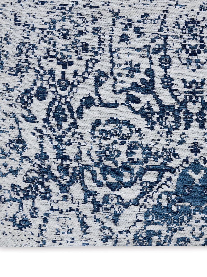 Damask DAS06 Ivory/Navy 3'6" x 5'6" Rug