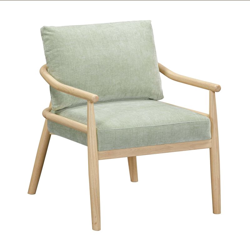 Casafoyer Mint Green Chenille Velvet Accent Chair image number 0