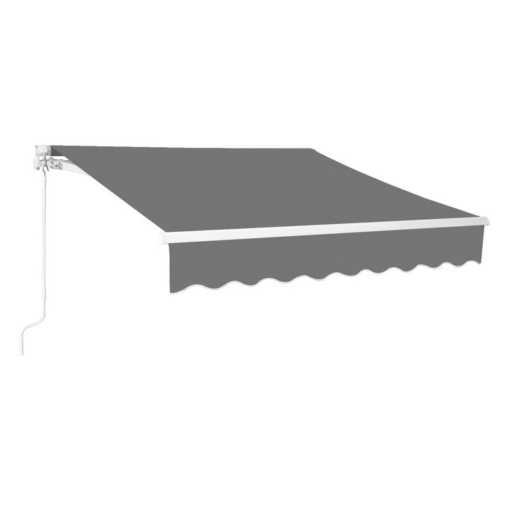 Waterproof Retractable Awning for Outdoor Shade and Weather Protection