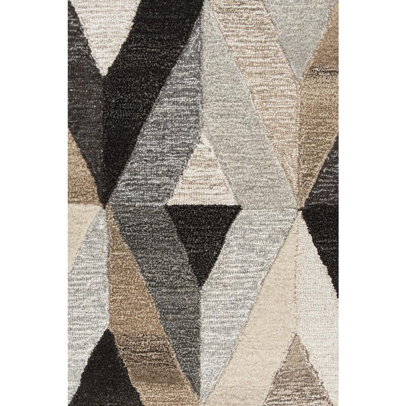 Hand Tufted Cut & Loop Pile Wool Rug, 8' x 10'