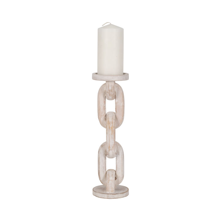 Chain Pillar Candle Holder