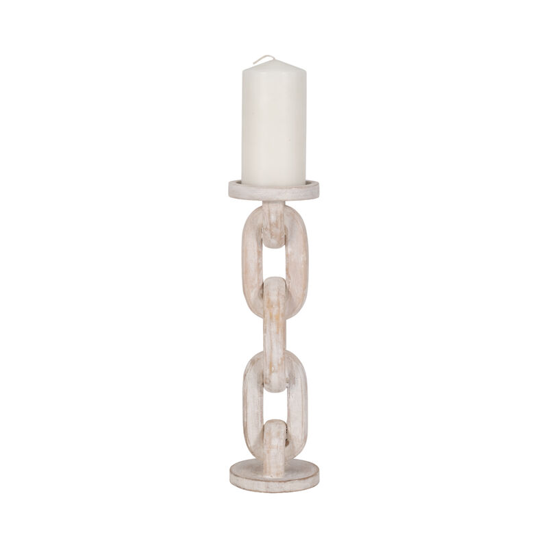 Chain Pillar Candle Holder image number 1