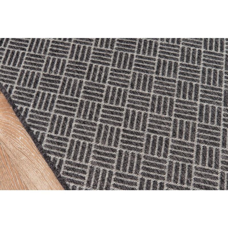 Momeni Contemporary Runner Area Rug, Charcoal, 2'7 X 7'6 Runner