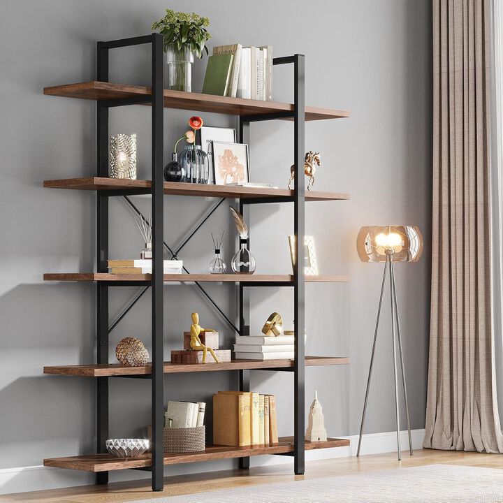 Tribesigns 5-Tier Bookshelf Open Etagere Bookcase