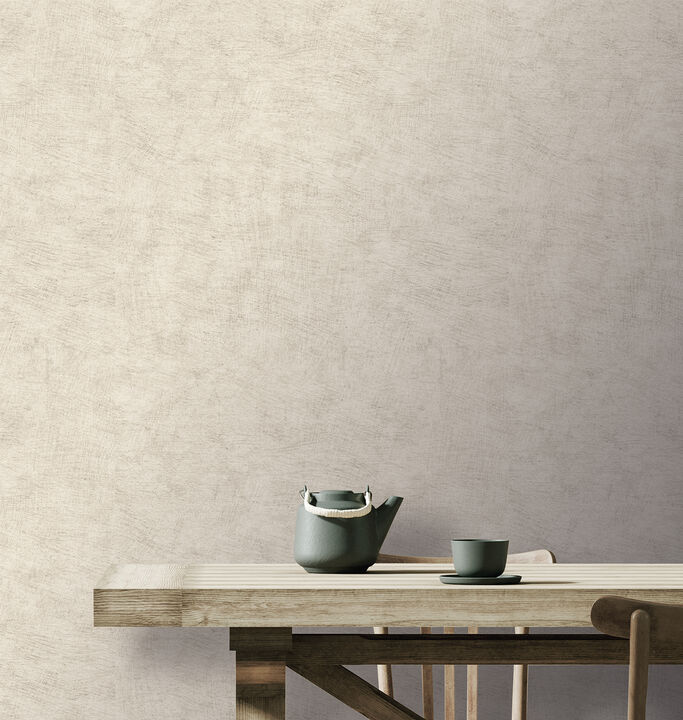 Pampas Plain Brushed Texture Wallpaper