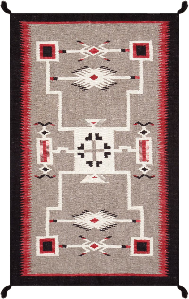 Pasargad Home Tuscany Reversible Wool Mocha Area Rug- 5' 1'' X 6' 9'' image number 0