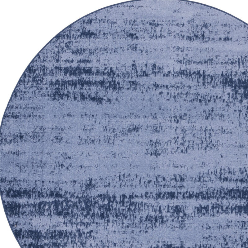 HomeRoots Round Abstract Indoor Outdoor Area Rug image number 2