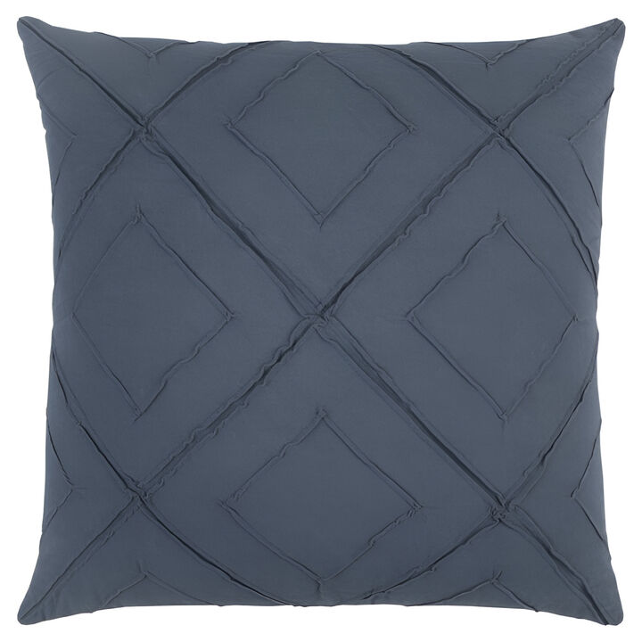 Pin Tuck Diamond Throw Pillow &ndash; Decorative Cushion for Sofa, Bed, or Living Room