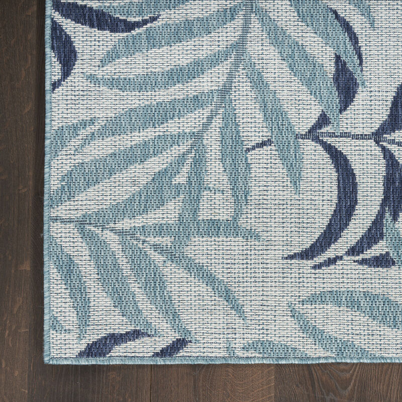 HomeRoots Palm Leaf Indoor Outdoor Area Rug image number 4
