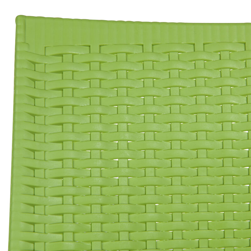 LeisureMod Weave Mace Indoor/Outdoor Chair (With Arms)