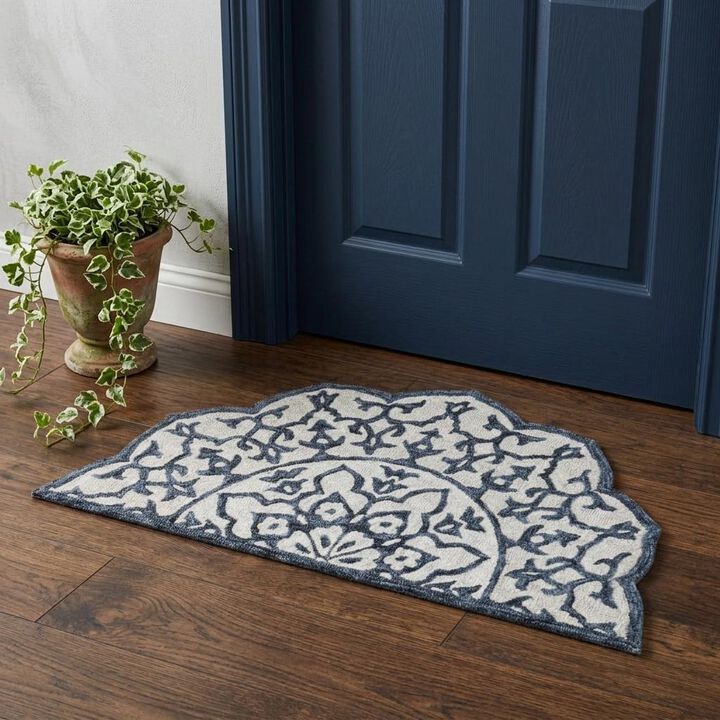 HomeRoots Round Decorative Area Rug
