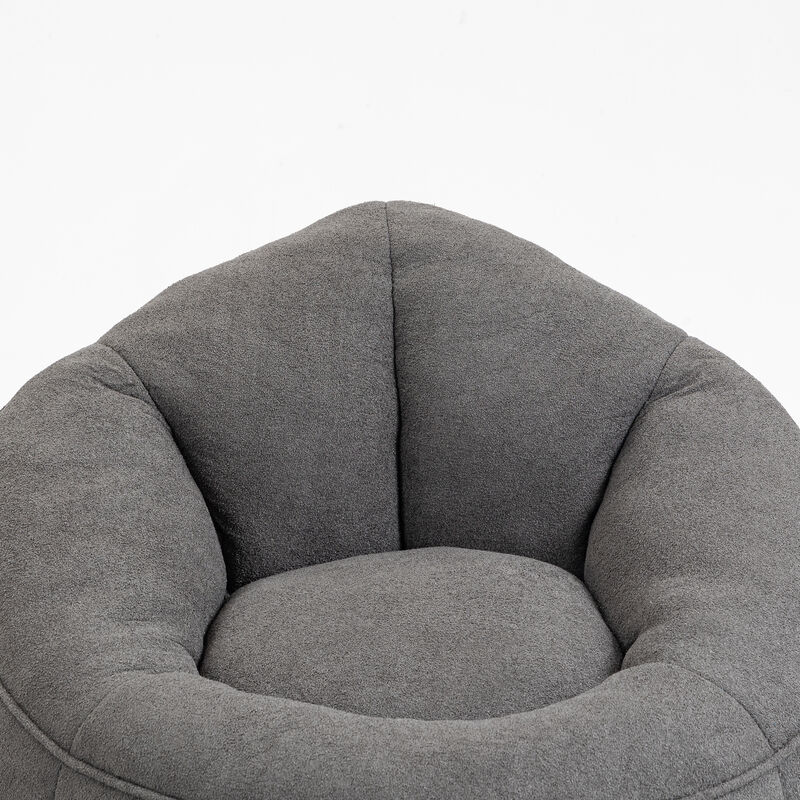 Merax Bean Bag Sofa Accent Chair with Footrest