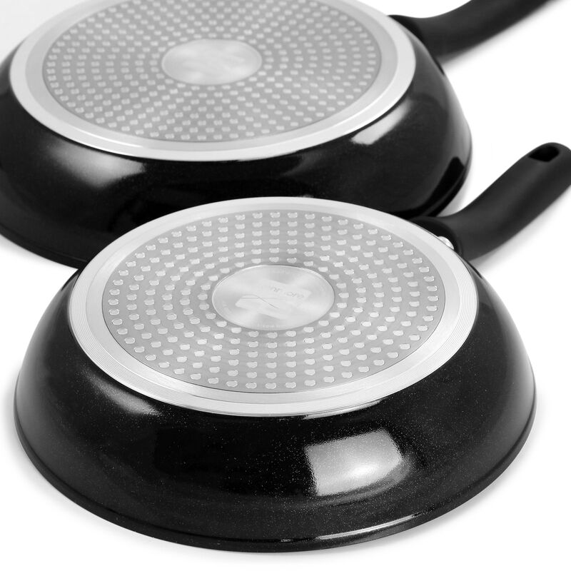 Kenmore 12 Piece Ceramic Coated Aluminum Cookware Set in Black image number 4