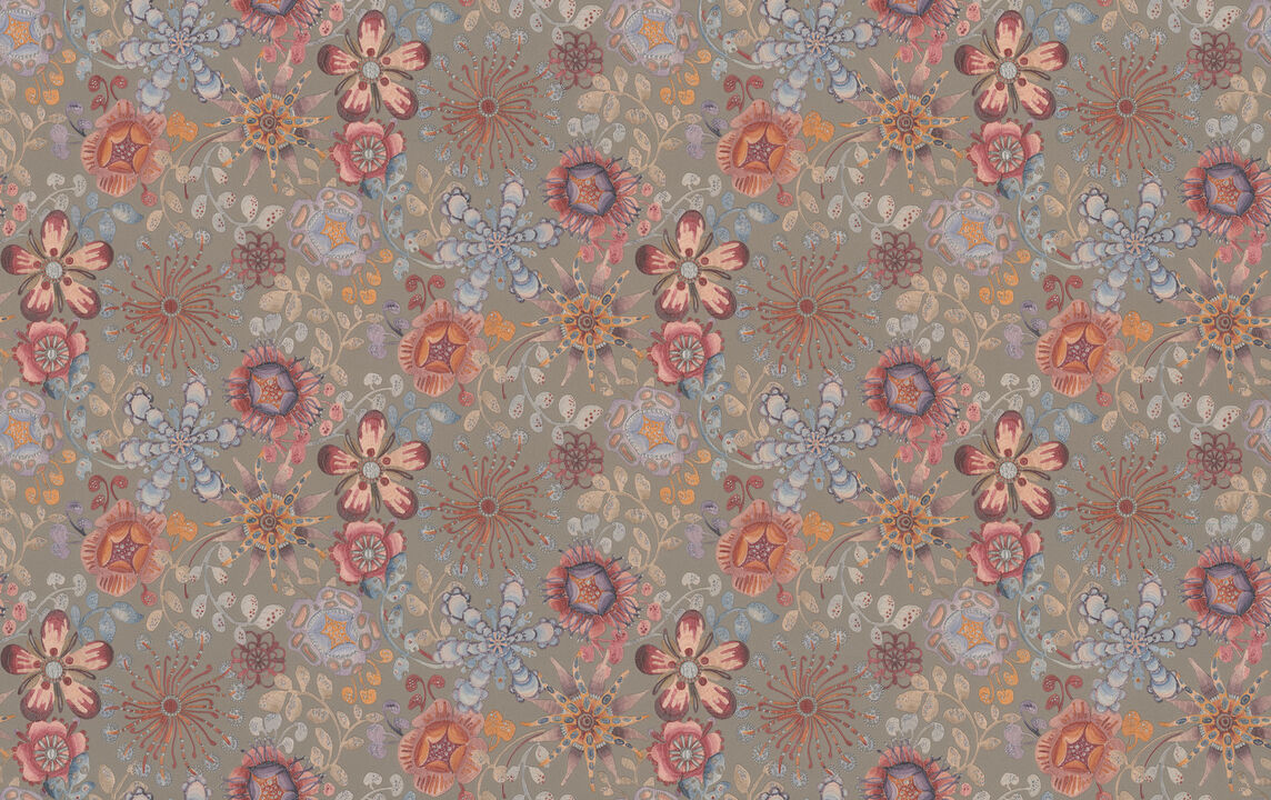 Magic Garden Black Wallpaper