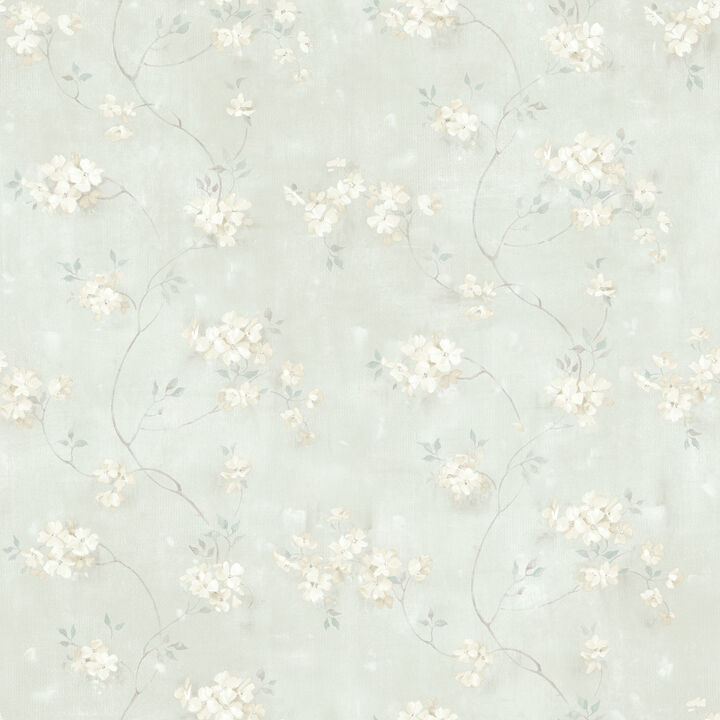 Braham Teal Floral Trail Wallpaper (Set of 2)