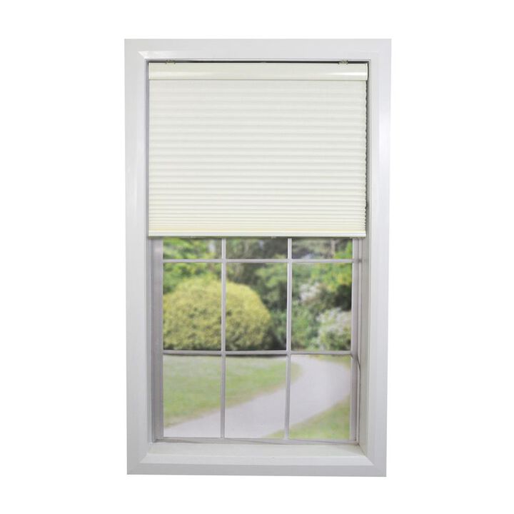 Versailles Home Fashions Cordless Honeycomb Insulating All Season Light Filtering Cellular Window Shade 39" X 72" Ivory