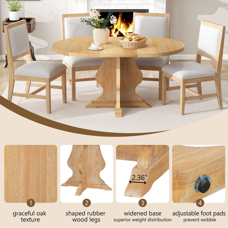 TATEUS 5-Piece Dining Set image number 5