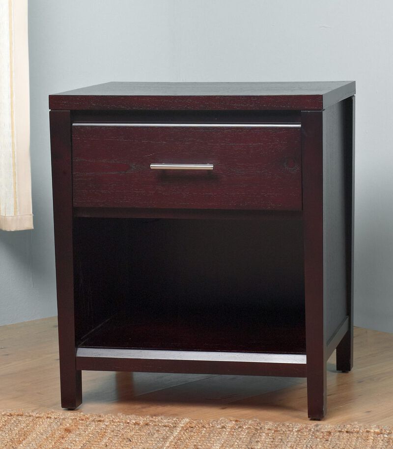 Nevis One Drawer Nightstand in Espresso
