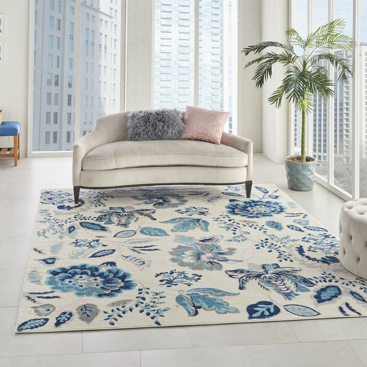Tranquil TRA02 Ivory/Light Blue 8'10" x 11'10" Rug