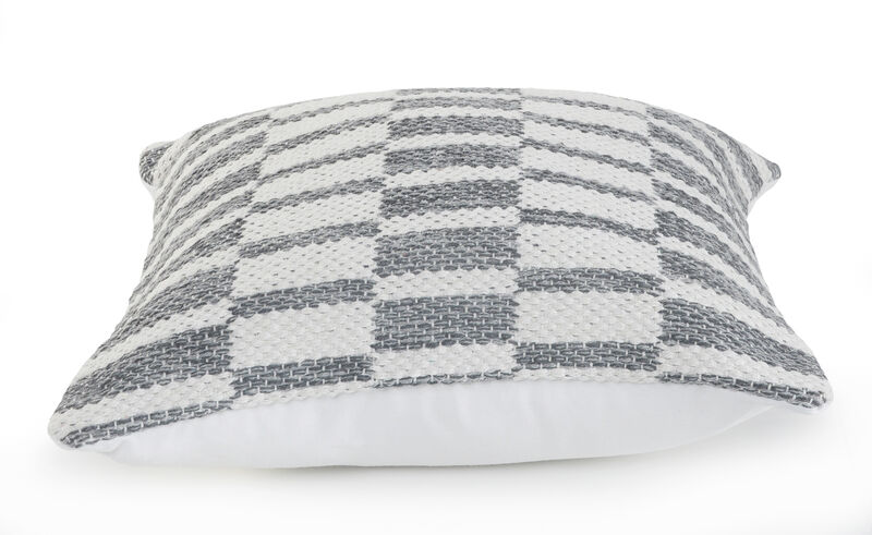Eco-Friendly Cotton Zippered Pillow with Geometric Design – Comfortable Accent Cushion