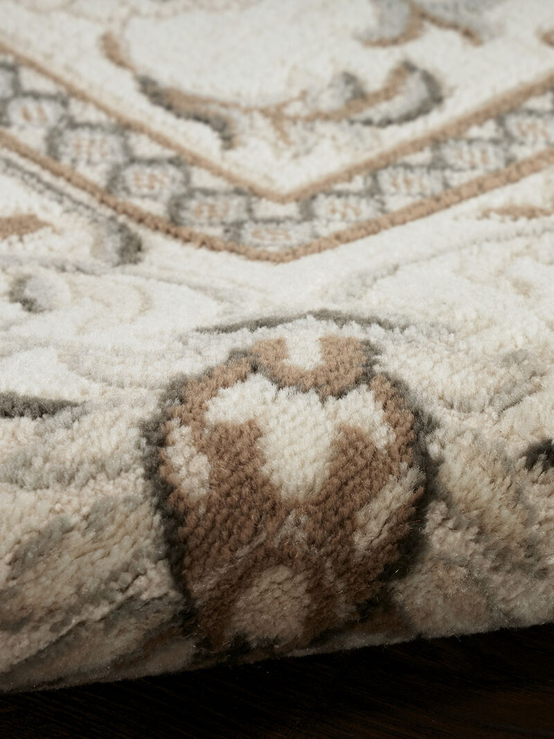 Serenity Home SRH02 Ivory/Mocha 3'11" x 5'11" Rug