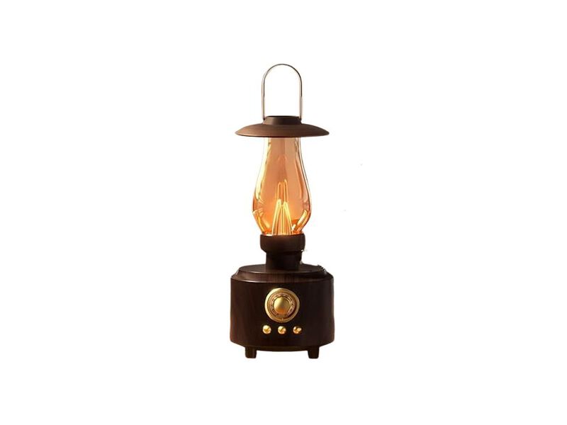 Rechargeable Waterproof Dimmable Vintage Table Lamp For Bedroom Bedside Camping image number 0