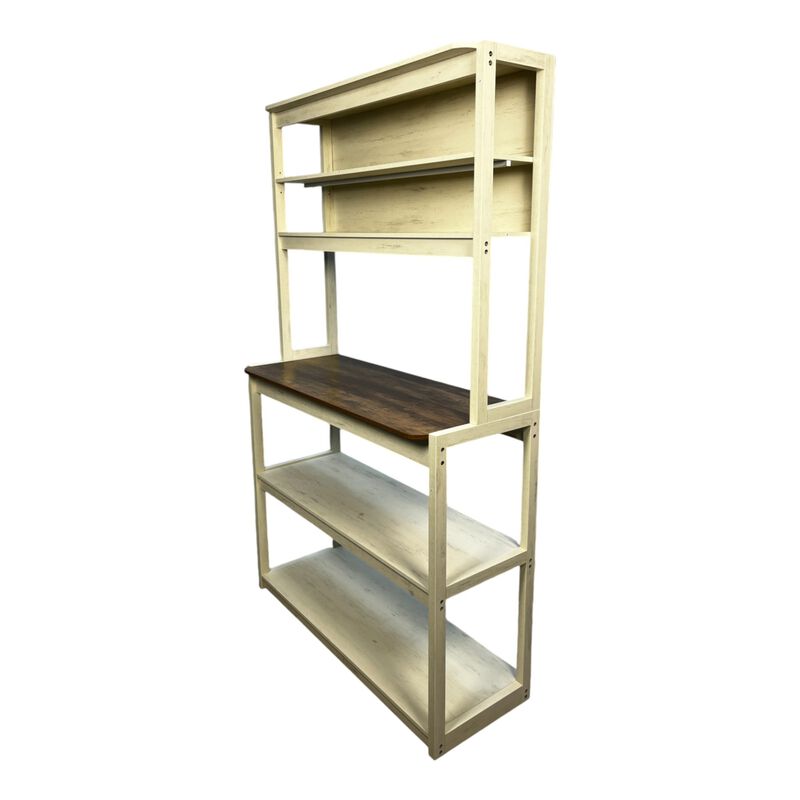 ELEMENT ACE 5-Tier Bakers Rack for Kitchen with Storage, Multi-Purpose Coffee Bar Stand, Kitchen Shelf Organizer for Microwave, Cookware and Bakeware image number 4
