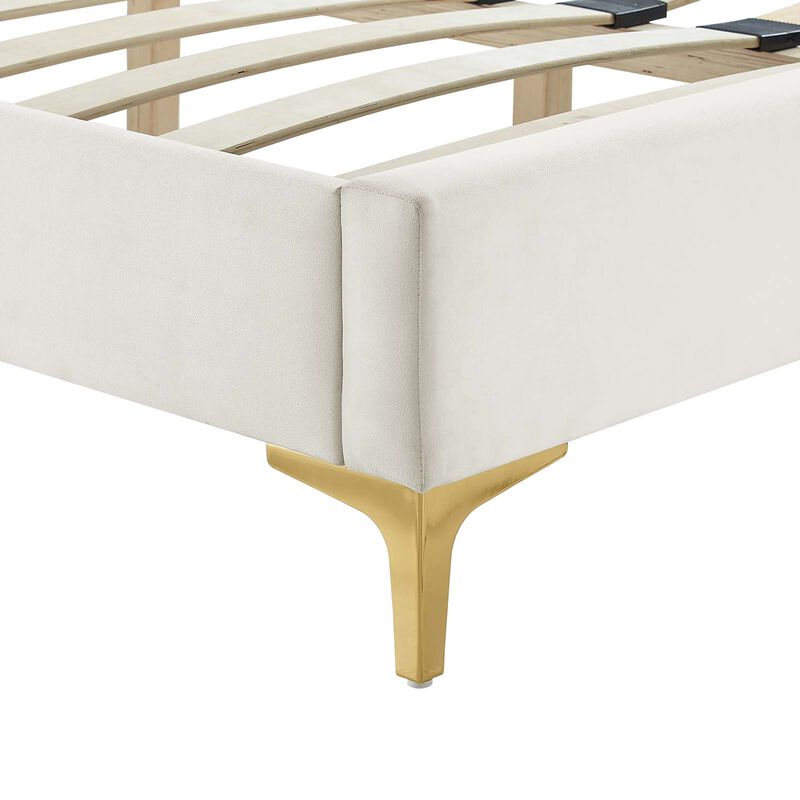 Modway - Zahra Channel Tufted Performance Velvet Full Platform Bed image number 5