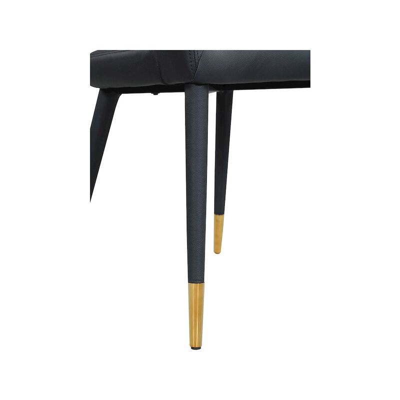 Meridian Furniture Destiny Black Vegan Leather Dining Chair