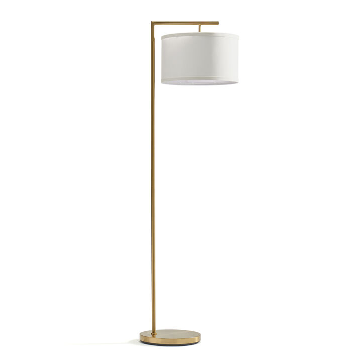 Montage Modern Antique Brass LED Floor Lamp