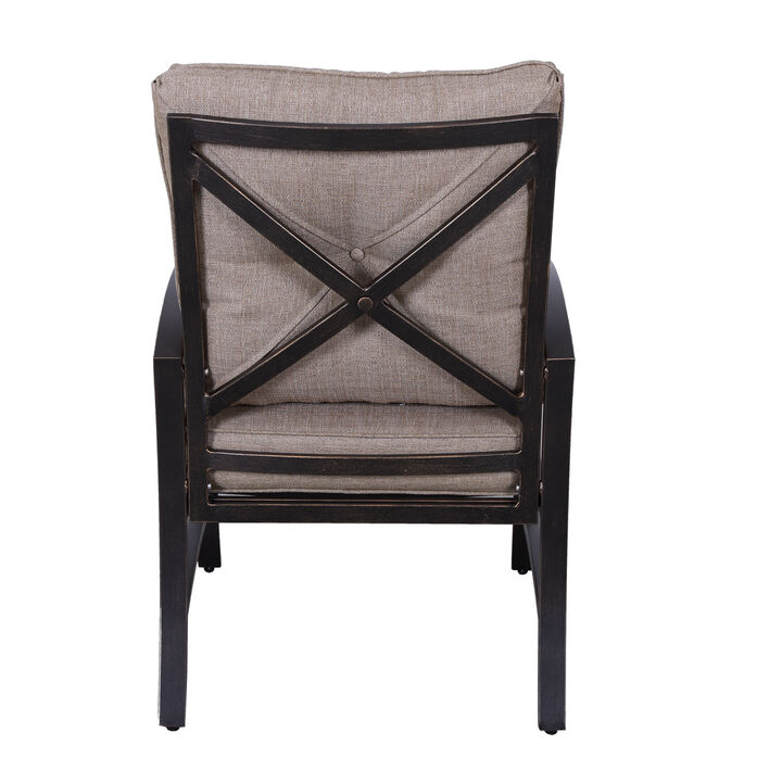 Modern Dining Chair With Back and Seat Cushion, Set of 2