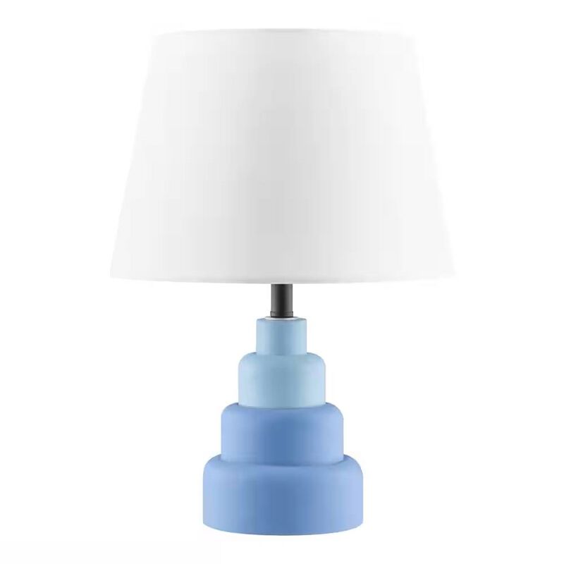 Fabric Shade Table Lamp &ndash; Small Bedside or Desk Lighting
