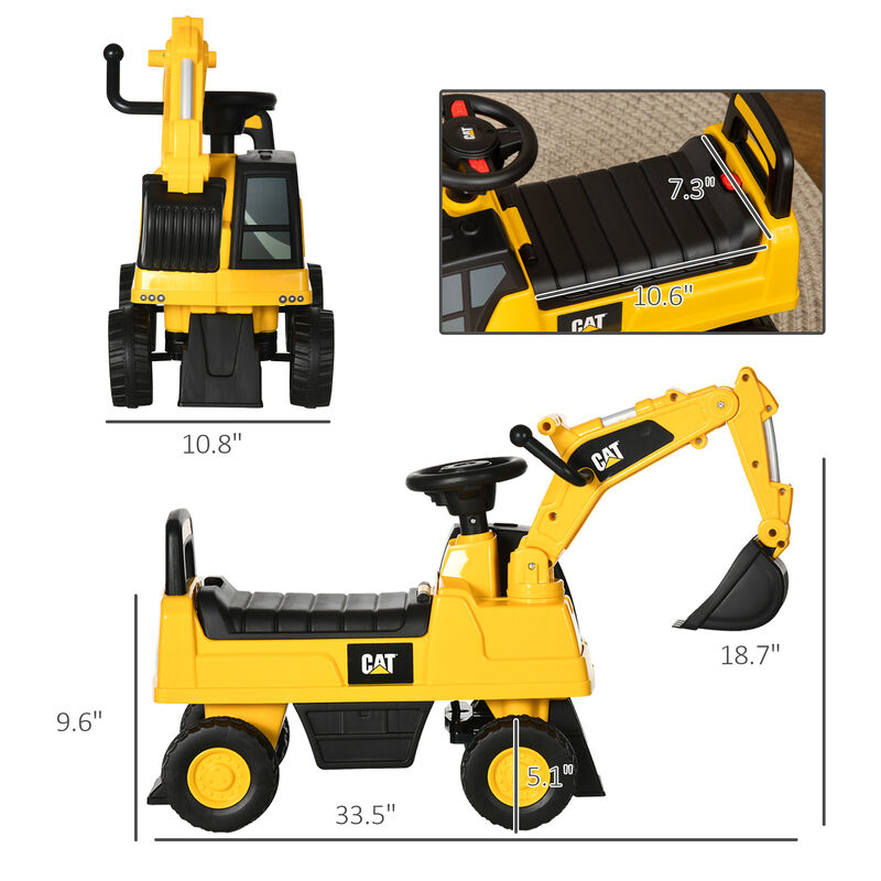 BreeBe Kids Construction Excavator Ride On with Storage image number 2